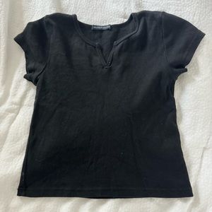 Brandy Melville Black Baby Tee